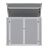 Panana Plastic Storage Shed House Tool Shed Utility Chest Shed Box 4.56x2.3f