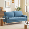 Velvet Sofa with 2 Pillows 2/3 Seater Modern Couch Love Seat Settee Home Office