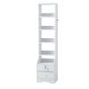 Extra Tall Bedside Cabinet Nightstand Side Table Shelf Bookshelf Storage Drawer