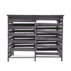 Double 240L Wheelie Bin Store Wooden Waste Bins Storage Hide Shed Outdoor Garden