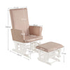 Nursing Glider Footstool Reclining Maternity Chair Rocking Chair Padded Cushions