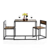 Dining Table for 2 Chairs Kitchen Furniture Set Space Saving Breakfast Table UK