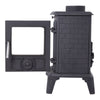 Black Logs Fire 5000W Heater Flame Effect Free Standing Fireplace Stove Home