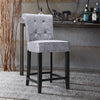 Breakfast Bar Stool Home Kitchen Pub Bar Stools wit Footrest High Backrest Chair