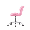 Adjustable Cushioned Computer Desk Office Chair Chrome Legs Lift Swivel Chairs