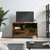 CIADAZ TV Cabinet Smoked Oak 80x36x50 Engineered Wood, Tv Unit, Tv Stand A8I4