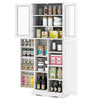 Costway Kitchen Pantry Storage Cabinet 161cm Tall Freestanding Cupboard w/Doors