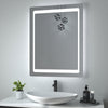 LED Bathroom Mirror Light Illuminated With Demister/ Touch Sensor/ Shaver socket