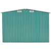 Galvanized Steel Garden Storage Shed Metal Outdoor Bike Shed 12x10ft Doors Base
