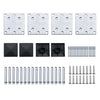 Fence Panel Set WPC 526x186 cm Black NEW