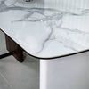 Rectangular Marble Dining Table Luxury Family Dinner Table Kitchen Living Room