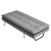 Velvet Recliner Sleeper Chaise Lounge Sofa Bed Chairs Padded Click-Clack Sofabed