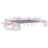 Bed Frame with Drawers 200x200 Solid Wood Pine R0Z9
