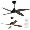 3/4/5 Blades Ceiling Fan & LED Lights Reversible Motor 52" Cooling Fan Lighting