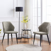 2 Pcs Dining Chair Faux Leather Soft Padded Chair Modern Dining Room Home New