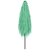 Garden Parasol with Steel Green 248x248x248 Y5P0