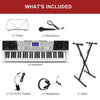Mustar ♬61 Full Size Lighted Up Keys Smart Digital Electronic Keyboards Gifts