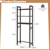 3-Tier Over-The-Toilet Storage Shelf Space Saving Metal Bathroom Organizer