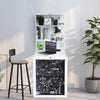 Wall Mounted Computer Table Fold Out Convertible Desk w/Chalkboard Floating Desk