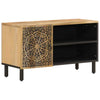 Solid Wood TV Stand/Media Unit 80x31x46 - Retro Style Cabinet with W1E6