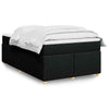 Box Spring Bed with Black 120x200 Fabric T0P2