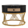 Set of 2 Coffee Nesting Table Set Detachable Sofa Side End Table Marble Effects