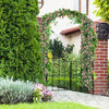 230CM Garden Arch Arbor TrellisTall Heavy-Duty Metal Arbour Archway w/Gate
