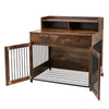 Wooden Dog Crate Pet Cage Indoor Furniture Large Dog House Kennel with Drawer UK