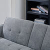 Sofa Bed Chenille Fabric w Cup Holders 3 Seater Click Clack Living Room Recliner
