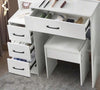 LED Mirror Dressing Table with Stool Set Makeup Desk Vanity Table Lights