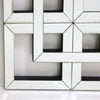 100 x 70cm Rectangular Silver Art Mirror Living Room Hallway Bedroom Wall Mirror