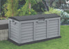 JUMBO XL Grey Garden Storage Utility Cushion Box Shed Plastic Waterproof
