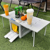 Collapsible Folding Camping Table Outdoor Plastic Storage Case Container Box Bin