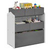 Childrens Storage Shelf Kids Bookshelf Rack w/ 6 Toy Organizer Boxes Playroom