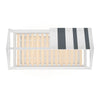 Solid Pine Wood Bunk Bed Double Beds Hut Loft Bunkbed Slat Bedframe with Ladder