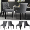 2/4pcs Linen Fabric Accent Chair Dining Chairs for Home Commercial Restaurant UK