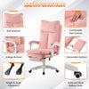Executive Racing Gaming Chair Faux Leather Computer Desk Chair Swivel Adjustable