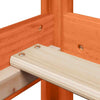 Bed and Set with Roof Wax Brown 100x200 Solid Wood Pine W3Y5