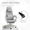 Home Office Chair Swivel Desk Chair with Adjustable Height Footrest Grey
