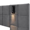 Ottoman Storage Bed 4ft6 Double Velvet Upholstered Bed Frame with Headboard Grey