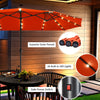 4.6M Outdoor Extra Large Umbrella Double-Sided Parasol W/ Solar LED Lights