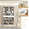 Floor Standing Display Rack Storage Cabinet with Drawer-White