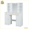 NEW Dressing Table Makeup Desk With Mirror 10 LED Lights And Stool Vanity Table
