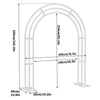 Heavy Duty Wedding Arch Stand w/ Base Garden Arbor Trellis Support Archway Path