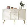Sideboard with 2 Doors 3 Drawers Buffet Storage Cabinet Cupboard TV Unit White