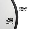 Large Round Wall Mirror Bathroom Bedroom Makeup Dressing Mirror 40/50/60cm