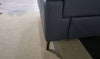 DFS Auberon Denim Blue Leather Power Recliner Armchair & Headrest RRP £1049