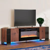 Electric Fireplace With TV Stand Unit Entertainment Cabinet Heater Flame 12 LED