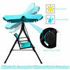 Garden Swing Chair 3 Seater Hammock Patio Outdoor Sun Shade W/ Adjustable Canopy