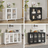 Wood Sideboard Kitchen Buffet Cupboard Console Table with 2 / 4 Doors Cabinet UK